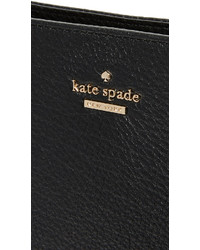 schwarze Leder Umhängetasche von Kate Spade