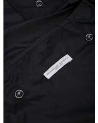 schwarze Leder Umhängetasche von Engineered Garments