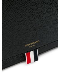 schwarze Leder Umhängetasche von Thom Browne