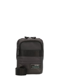 schwarze Leder Umhängetasche von Samsonite