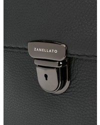 schwarze Leder Umhängetasche von Zanellato