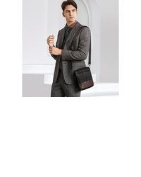 schwarze Leder Umhängetasche von TAN.TOMI