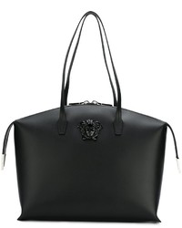 schwarze Leder Umhängetasche von Versace