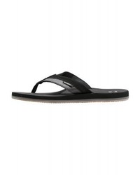 schwarze Leder Zehensandalen von Billabong