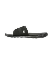 schwarze Leder Zehensandalen von Hurley