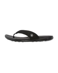 schwarze Leder Zehensandalen von Hurley