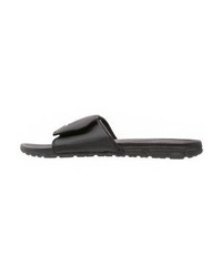 schwarze Leder Zehensandalen von Quiksilver