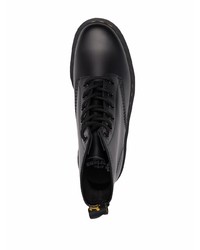 schwarze Lederarbeitsstiefel von Dr. Martens