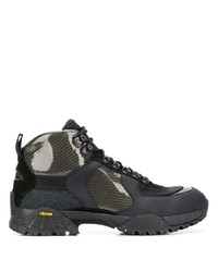 schwarze Lederarbeitsstiefel von 1017 Alyx 9Sm