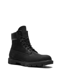 schwarze Lederarbeitsstiefel von Timberland