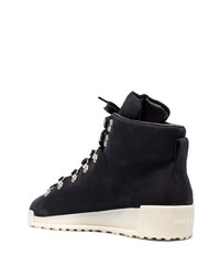 schwarze Lederarbeitsstiefel von Fear Of God