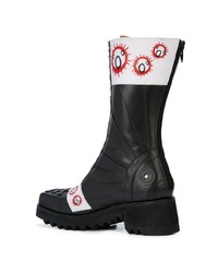 schwarze Lederarbeitsstiefel von Charles Jeffrey Loverboy