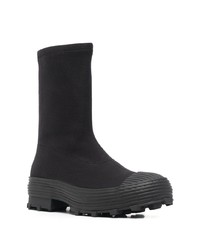 schwarze Lederarbeitsstiefel von CamperLab