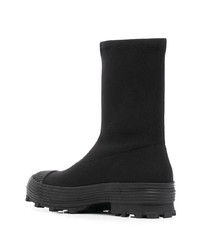 schwarze Lederarbeitsstiefel von CamperLab