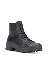 schwarze Lederarbeitsstiefel von CamperLab