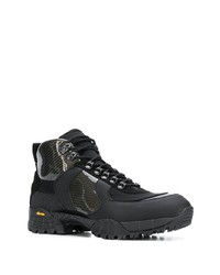 schwarze Lederarbeitsstiefel von 1017 Alyx 9Sm