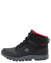 schwarze Lederarbeitsstiefel von DC Shoes