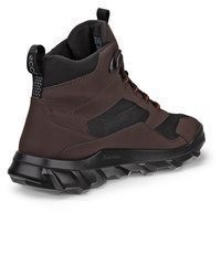 schwarze Lederarbeitsstiefel von Ecco