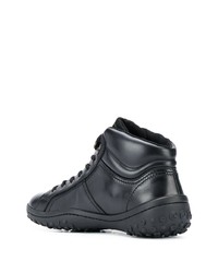 schwarze Lederarbeitsstiefel von Car Shoe