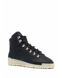 schwarze Lederarbeitsstiefel von Fear Of God