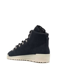 schwarze Lederarbeitsstiefel von Fear Of God