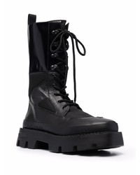 schwarze Lederarbeitsstiefel von Misbhv