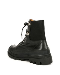 schwarze Lederarbeitsstiefel von Toga Virilis