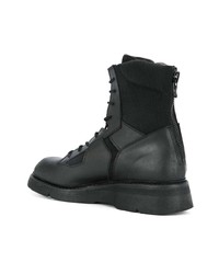 schwarze Lederarbeitsstiefel von Julius