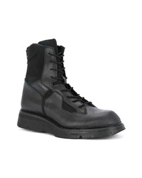 schwarze Lederarbeitsstiefel von Julius