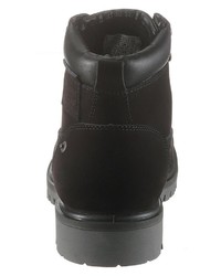 schwarze Lederarbeitsstiefel von Levi's