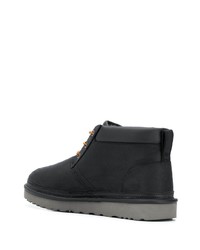 schwarze Lederarbeitsstiefel von UGG Australia