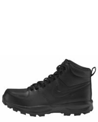 schwarze Lederarbeitsstiefel von Nike Sportswear