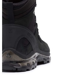 schwarze Lederarbeitsstiefel von Salomon S/Lab