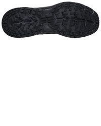 schwarze Lederarbeitsstiefel von Skechers