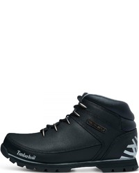 schwarze Lederarbeitsstiefel von Timberland