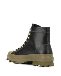 schwarze Lederarbeitsstiefel von CamperLab