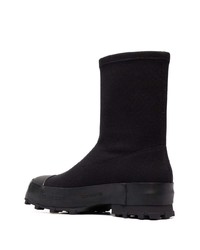 schwarze Lederarbeitsstiefel von CamperLab