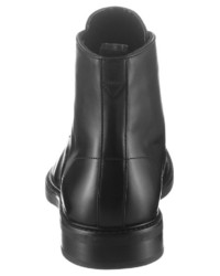 schwarze Lederformelle stiefel von Calvin Klein