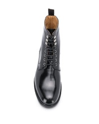 schwarze Lederformelle stiefel von Berwick Shoes