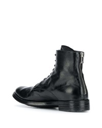 schwarze Lederformelle stiefel von Officine Creative