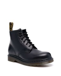 schwarze Lederfreizeitstiefel von Dr. Martens