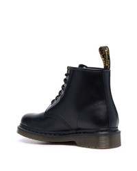 schwarze Lederfreizeitstiefel von Dr. Martens