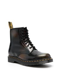 schwarze Lederfreizeitstiefel von Dr. Martens