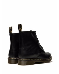 schwarze Lederfreizeitstiefel von Dr. Martens