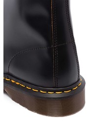 schwarze Lederfreizeitstiefel von Dr. Martens