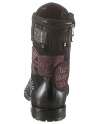 schwarze Lederfreizeitstiefel von A.S.98