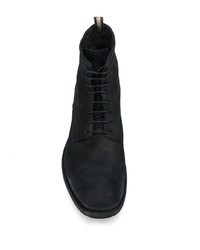 schwarze Lederfreizeitstiefel von Officine Creative