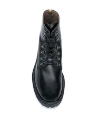 schwarze Lederfreizeitstiefel von Officine Creative