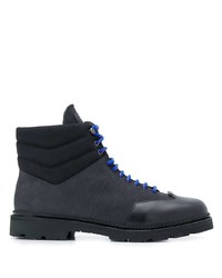 schwarze Lederfreizeitstiefel von Bally