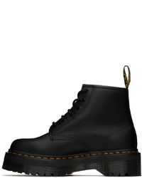 schwarze Lederfreizeitstiefel von Dr. Martens